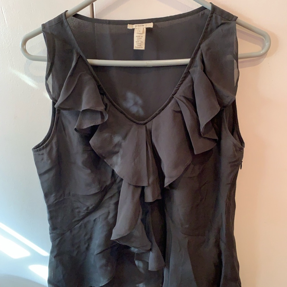 Jcrew ruffle tank